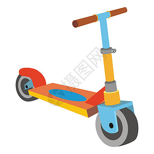 分享卡通图标小矢量绘图矢量图解小矢量的卡通滑车玩具物体设计图片
