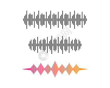 强脉冲光声音波标识标签模板矢量图标录音机技术艺术均衡器玩家酒吧立体声波形收音机俱乐部设计图片