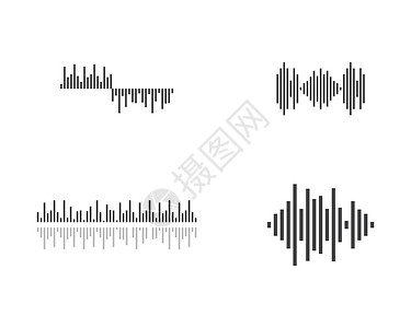 声音波标识标签模板矢量图标光谱艺术墙纸技术体积录音机歌曲脉冲派对海浪图片