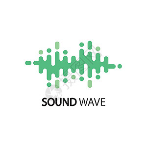 声音波白色声音波标识矢量图标海浪音乐展示艺术派对工作室录音机俱乐部收音机光谱设计图片