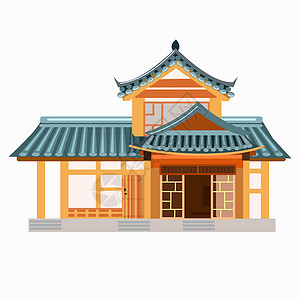 北村韩屋村花屋是韩国住宅楼的一种传统型的建筑设计图片