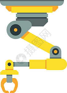 工具黑色机械臂 工业机器人技术 自动机械化设备设计图片