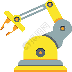 图标工业工业用手臂装置 制造技术 机器图示设计图片