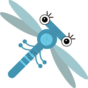 大屁蚊子蓝苍蝇飞翔 脸色可爱的卡通人物设计图片