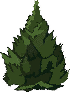 绿树图标 长青植物 自然花园设计图片