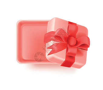 软包背景素材粉红礼品盒 3D软浪漫礼物给情人 矢量插图设计图片