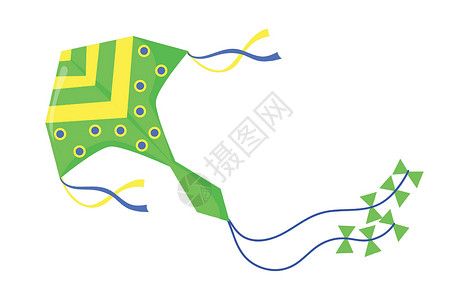 天津风筝婴儿娱乐游戏 矢量插图(矢量说明)设计图片