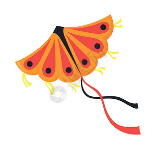 夏天的尾巴喷射风筝 设计模板 矢量图解的节目的绘图设计图片