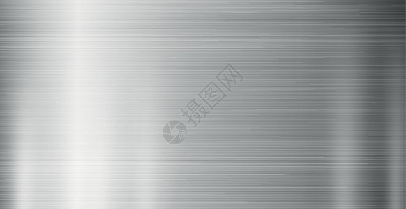 胶片质感全景带亮度的全景钢背景金属质料  矢量框架工业材料抛光盘子灰色拉丝合金床单插图设计图片
