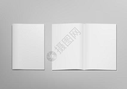 泼墨蒙版3D 空白清除已打开的封面蒙版杂志小册子目录灰色传单卡片夫妻插图笔记本嘲笑推介会设计图片