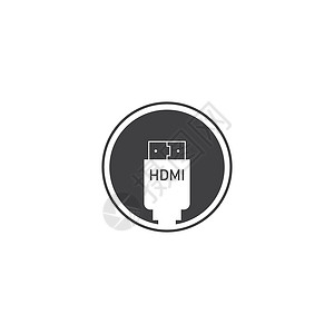 互连插头HDMI 图标视频插头塑料数据电脑硬件技术金属插座工具设计图片