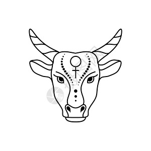 设计素材牛Ox zodiac 符号设计图片