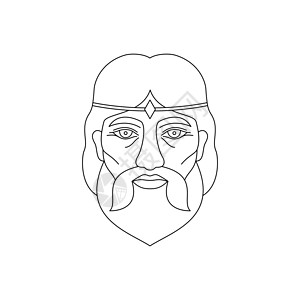 希腊众神希腊神赫法斯插图宗教历史男性黑色装饰风格绘画雕像艺术设计图片