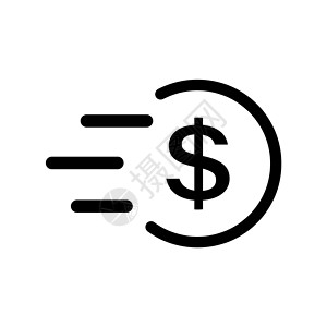 多钱动态素材钱矢量 ico硬币支付金融时间银行标识液体投资经济银行业设计图片