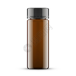 基本油棕色玻璃瓶 化妆花瓶设计图片
