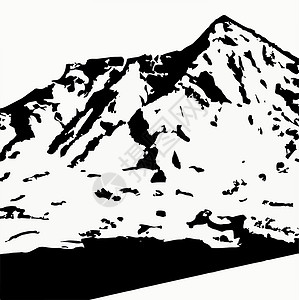 高椅岭雪雪覆盖山岳和风景旅行森林季节顶峰爬坡山脉场景天空旅游假期设计图片