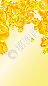 印地安卢比硬币掉落墙纸卢比货币市场财富金币大奖银行空气运气图片