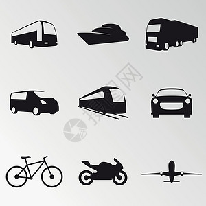 踏板摩托车关于主题运输的矢量插图设计图片