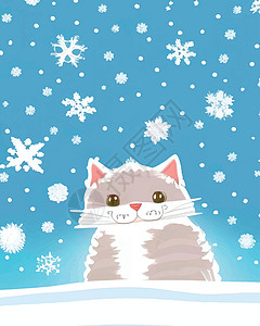可爱圣诞小宠物冬天下雪了 还有我们可爱的朋友猫朋友们动物毛皮宠物哺乳动物犬类友谊乐趣工作室小猫设计图片