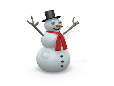 雪人 假期 圣诞节 有趣的 插图 寒冷的 新年背景图片