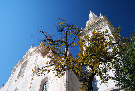 西西里Taormina圣朱塞佩教堂高清图片