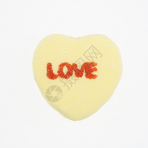 白色的糖果心脏 亲爱的 甜的 概念上的 宣言 情人节背景图片
