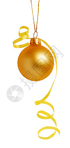 圣诞节装饰 黄色的 玩具 装饰品 庆典 冬天背景图片