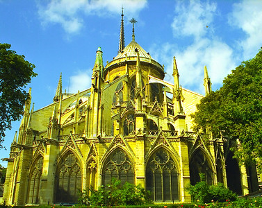 巴黎 游客 地区 大教堂 法兰西大区 圣母 天主教的 罗马的背景