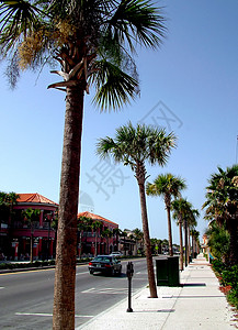 佛罗里达人行道背景图片