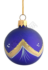 圣诞树装饰 蓝色的 球 装饰品背景图片