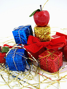圣诞套餐 包装 蓝色的 展示 假期 圣诞节背景图片
