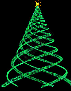 圣诞树 绿色的 假期 黑色的 新年 喜庆的 庆祝 前夕 程式化背景图片