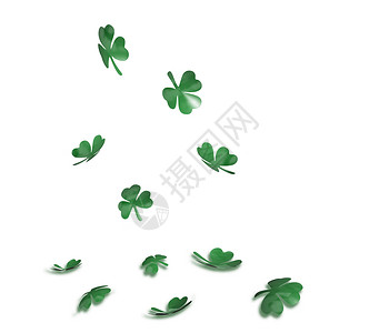 骗人背景背景 幸运的 绿色的 插图 圣帕特里克节背景图片