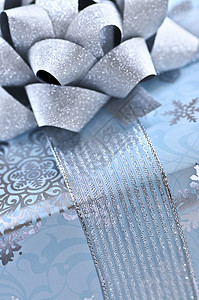 圣诞礼品盒 喜庆的 季节 圣诞节 弓 展示 宏观背景图片