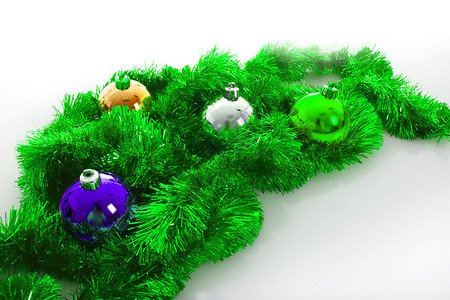 圣诞节装饰 假期 闪亮的 金子 庆典 礼物 球 玩具背景图片