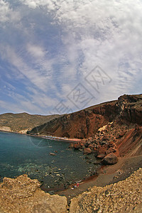 红沙滩背景图片