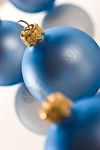 圣诞节舞会 庆典 球 蓝色的 新年背景图片