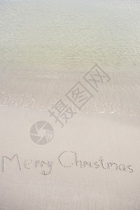 海滩上写着的文字 天 海岸线 邀请函 假期 水背景图片