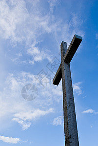 基督教十字 上帝 宗教 云 动机 天空背景图片