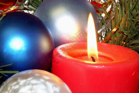 圣诞节主题 卡片 红色的 梦幻般的 假期 烛光 季节性的背景图片