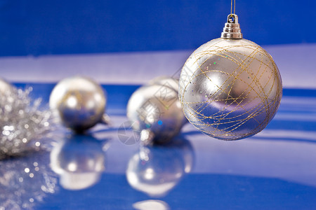 圣诞节舞会 假期 球 新年 装饰品背景图片