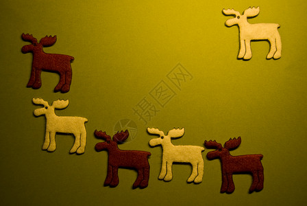 驯鹿 快活的 动物 绿色的 假期 鲁道夫 可爱的背景图片