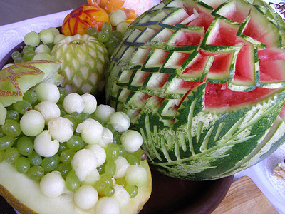 各种水果 饮食 假期 瓜 甜点 公式 螺纹 西瓜背景图片