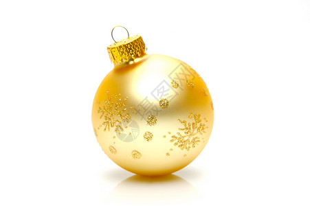 圣诞礼服 季节 金子 装饰品 白色的背景图片