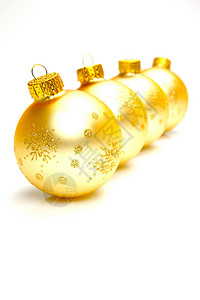圣诞礼服 白色的 季节 假期 金子 球背景图片