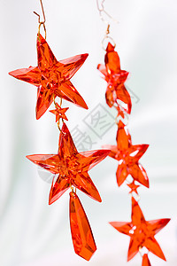 圣诞节装饰 星星 新年 红色的背景图片