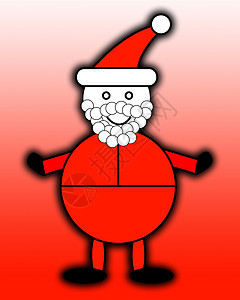 圣诞老人 插图 乐趣 幸福 手套 胡须 冬天 帽子背景图片