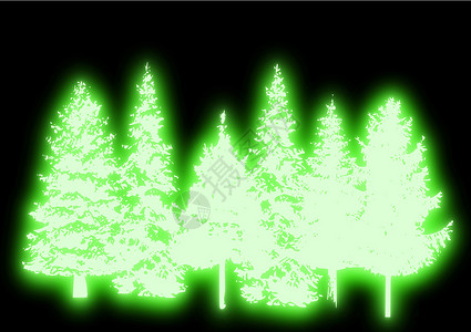 闪光圣诞树 插图 冬天 自然 十二月 寒冷的背景图片