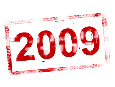 2009年 2009年 凉爽的 插图 老的 白色的 红色的背景图片
