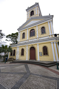 澳门之顶的教堂 葡萄牙语 宗教 科利纳 亚洲高清图片